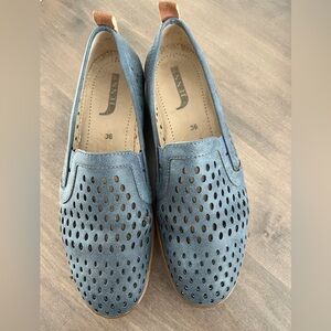 BluePerforated Women's Loafers by Jenny from Benjamin Lovell